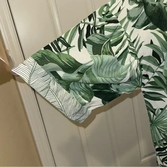 Ripcurl Waterfall Front Kimono Tropical Beach Cover Up Size Small - Picture 6 of 11